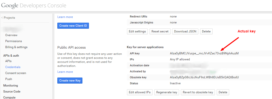 Track user location in android google map key