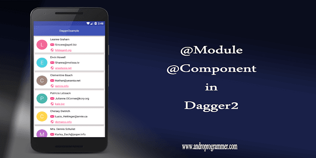 Dependency Injection Using Dagger2 androprogrammer.com
